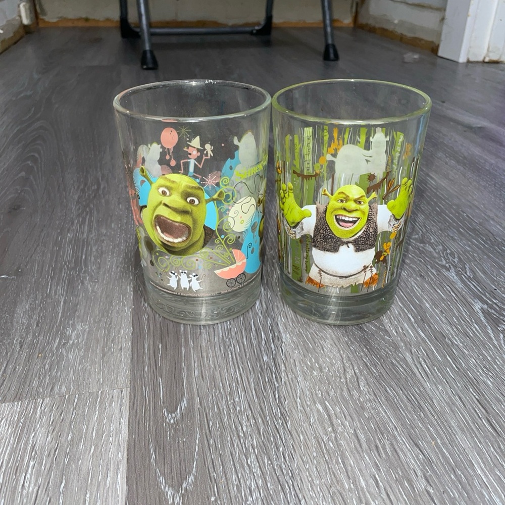 Shrek Themed Glass Tumblers